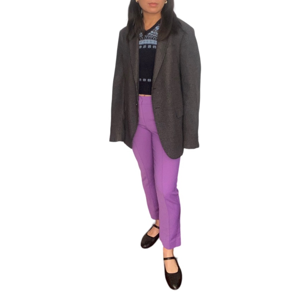 Sportmax Purple Slim Trousers Size US 4